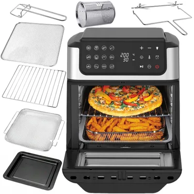 Zdjęcie produktu dla Mini piekarnik elektryczny TurboTronic frytownica rożen 12L 1800W