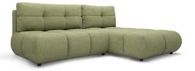 Produktbild von Ecksofa mit Schlaffunktion Milorya rechts Olivmoos