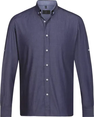 Produktbild von GREIFF Greiff Herren-Hemd 1/1 RF Servic 67583-6980-20 Gr. 41/42 denimoptik marine