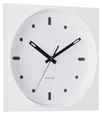 Produktbild von Karlsson - Wanduhr Incesante Square - Weiß - 25x25x25cm