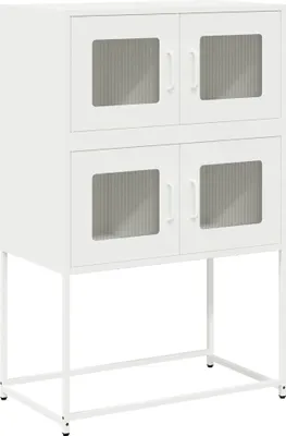 Produktbild von Highboard Weiß 68x39x107 cm Stahl