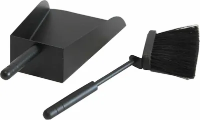 Produktbild von Kaminset 2-Tlg., Schaufel Und Besen, Schwarz Beschichtet