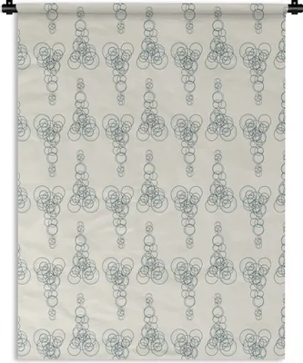 Produktbild von MuchoWow® Wandteppich Wandbehang Kreis - Muster - Abstrakt 120x160 cm Tapisserie Dekoration Wandtuch - Wohnzimmer - Moderne