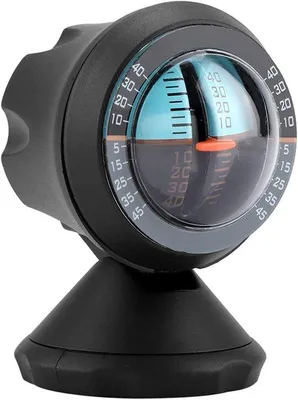 Obrázek produktu pro Automet, 360° otočný ukazatel sklonu, měřič sklonu vozidla, kompas, přístrojová deska, vodováha.