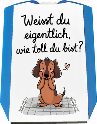 Produktbild von Niedlicher Dackel Du bist toll Parkscheibe