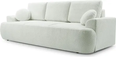 Produktbild von Selsey Barletto – 3-Sitzer-Sofa mit Schlaffunktion und Stauraum, Bouclé, Creme