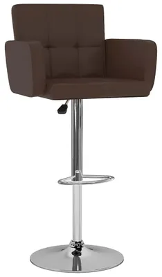 Produktbild von vidaXL Barhocker 2 Stk. Braun Kunstleder