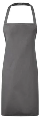 Produktbild von Premier Workwear PR165 | Essential Bib Apron - 67 x 78 cm - Waschbar bis 60 °C - Farbe: Dark Grey (ca. Pantone 425C) - Größe: 67 x 78 cm