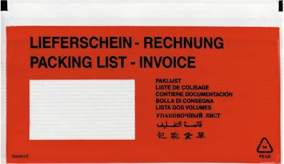 Produktbild von Vrecká na sprievodky Herlitz DL 110x220mm 100ks