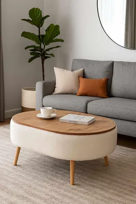 Produktbild von Skye Decor, Hochwertiger Nesting Tisch (3 Teile) - Saphir Eiche, 100% Melamin | 12345