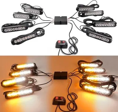 Immagine prodotto di Striscia luminosa a LED con 8x8 LED per veicoli e segnali di avvertimento