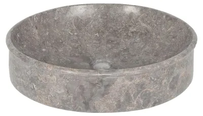 Produktbild von Marmor Waschbecken MARMER-oval Grau