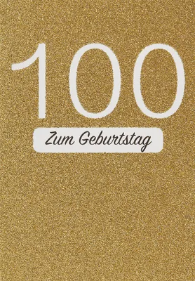 Produktbild von 100 Geburtstag  Glückwunschkarte im Format 115x17cm mit Umschlag