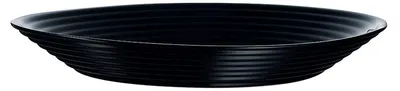 Tiefer Teller Harena, 800 ml, 23,5 cm, Opalglas, Schwarz