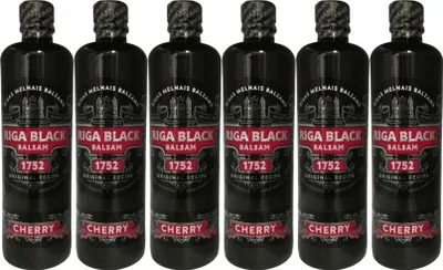 Produktbild von Riga Black Balsam Cherry 6er Set (6 x 0,5 L) Rīgas Melnais balzam SPARSET