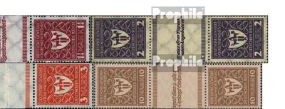 Produktbild von Briefmarken Deutsches Reich 1922 Mi 199ZS-204ZS Zwischenstegpaare (kompl.Ausg.) postfrisch Gewerbeschau