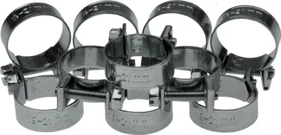 Produktbild von 10 x Mini Schlauchklemmen-Sortiment Rundziehende Schlauchschellen Satz 19-21 mm