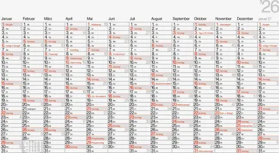 Produktbild von rido/idé 7033690006 | Plakatkalender Mod. young design XL 20