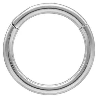 Produktbild von Wildcat Piercingringe - Hinged Ring aus Titan Grad 23, Körperstelle: Ohr, Nase, Lippe, Bauchnabel, Stärke: 0,8mm| Durchmesser: 5,0mm, Silber