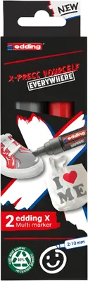 Immagine prodotto di edding 4-6900-2-2 edding Multimarker farbsortiert 2,0 - 10,0 mm, 2 St.