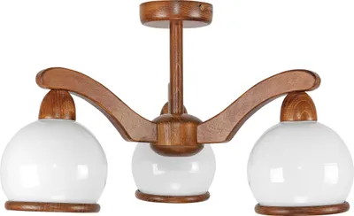 Image de Suspension en bois avec abat-jours CARDINALE 7-122