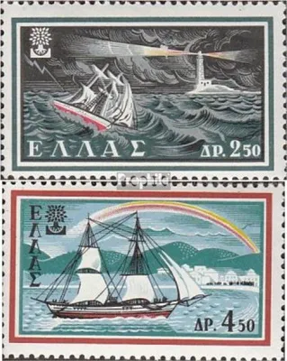 Produktbild von Briefmarken Griechenland 1960 Mi 724-725 postfrisch Weltflüchtlingsjahr 1959/60