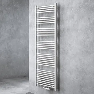 Produktbild von doporro Design Badheizung 180x60cm Weiß Röhrenheizkörper Horizontal Mittelanschluss Bad-Heizkörper Ohne Heizstab RHE