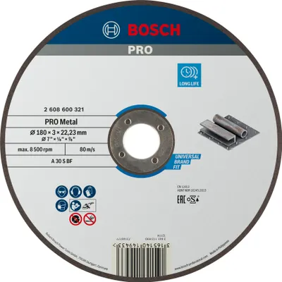 Image de Bosch PRO Metal TS, 180x3x22,23 mm,ger.,o