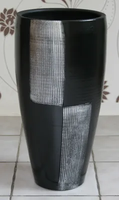 Produktbild von BODENVASE PFLANZKÜBEL Pflanzgefäß "CHROME" Keramik - Größe 50 cm Kacheln groß