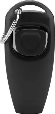Imagen del producto de Silbato para perros 2 en 1 con clicker: ultrasonido y sonido de clic, material de policarbonato, compacto con llavero, para perros y gatos, color