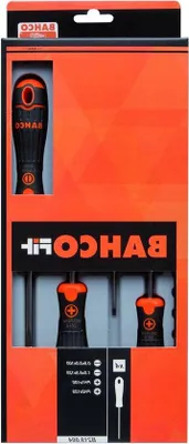Produktbild von Famanu Schraubendreher Set - 4-teilig, schwarz/rot