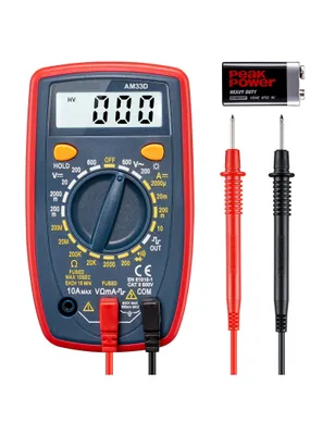 Produktbild von Digital Multimeter voltmeter strommessgerät Tester Messung von AC/DC Spannung, DC Strom, Widerstand, Diode, Kontinuität Messinstrument
