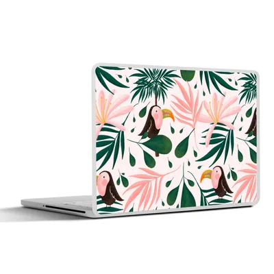 Produktbild von MuchoWow® Laptop Aufkleber Sticker Cover Tukan - Vogel - Blatt - Dschungel 40x30 cm - Laptop Dekoration - Selbstklebend