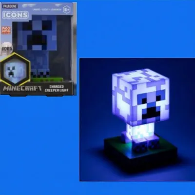 Produktbild von MINECRAFT – Charged Creeper Lampe ( Paladone Icons #005 ) – 12 cm