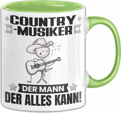 Produktbild von Country-Musiker Tasse Geschenk für Country-Musiker Der Mann Der Alles Kann Geschenkidee zum Geburtstag (Grün)