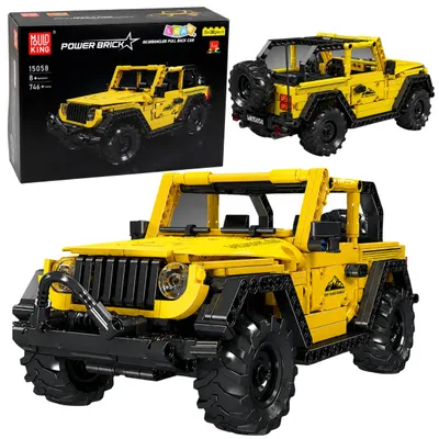 Immagine prodotto di Mattoncini da Costruzione Auto Fuoristrada Wrangler Giallo 746 Pz.