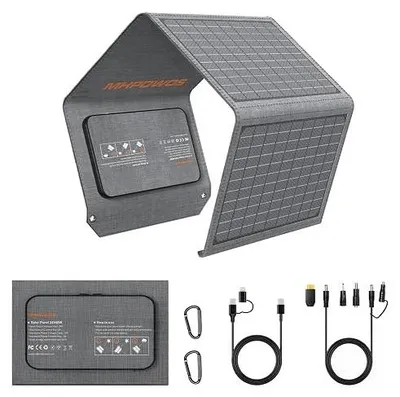Zdjęcie produktu dla Panel słoneczny 80W składany przenośna ładowarka solarna camping