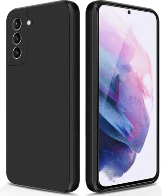 Image de Etui silicone fin pour Samsung Galaxy S21+ / S21 Plus 5G silicone souple liquide, mat, résistant aux rayures noir