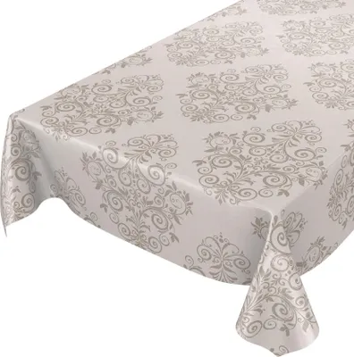 Produktbild von Tischdecke Wachstuch Ornamente Beige Robust Wasserabweisend Breite 140 cm Länge 180 cm