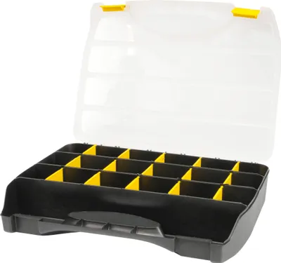 Obrázok produktu pre Organizér s 36 nastaviteľnými priehradkami a rukoväťou, 360 x 270 mm