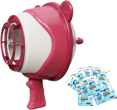 Productafbeelding van Bellenmachine voor Kinderen - Bellenblaas Speelgoed - Buiten Spelen - Automatische Bellenproductie - 32 x 20 x 9 cm - Roze