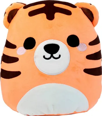 Productafbeelding van Puckator Tiger, Afie Adoramals, Squidglys, pluche kussen, oranje, één maat