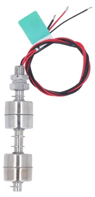 Image de Interrupteur à flotteur à double bille de 100 mm avec régulateur de niveau de liquide à fil, capteur en acier inoxydable, haute tension 0-220 V