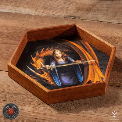 Productafbeelding van Anne Stokes dobbelbord, "Nachtbos", 20 cm