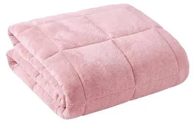 Immagine prodotto di Coperta ponderata per bambini in morbido pile  - Oeko-Tex Standard 100, doppia cucitura per una maggiore durata, perfetta distribuzione del peso grazie alle piccole tasche, temperatura stabile, perline di vetro ipoallergeniche, passanti appositamente studiati per il fissaggio della fodera, fodera in pile naturale e traspirante - ["Oeko-Tex 100"] - Coperta ponderata