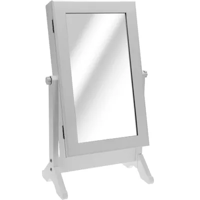 Image de Armoire à bijoux avec miroir blanc