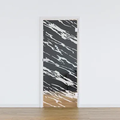 Produktbild von Pertura Glastür Komplettset Glera Vision 01 709x1960x8 mm Rechts inkl. Beschlag Jonte Studio Business unverschließbar