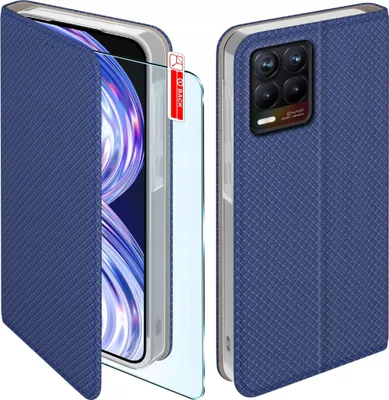 Obrázek produktu pro Pouzdro s klopou pro Realme 8 | 8 Pro Uzavíratelné Pouzdro + sklo 9H