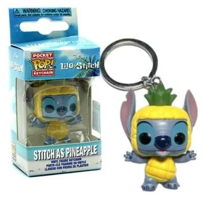 Produktbild von FUNKO POP! KEYCHAIN Stitch as Pineapple, Schlüsselring, Mehrfarbig, Vinyl, Lilo & Stitch, 102 mm, Box