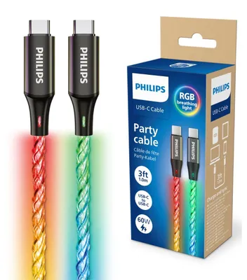 Immagine prodotto di philips phildlc5130c/00 cavo party da usb-c a usb-c 1m